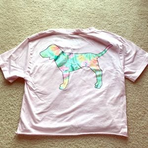 LPINK crop light pink tshirt